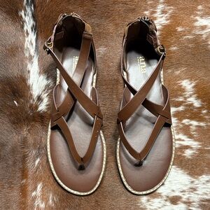 a.n.a Brown Strappy Sandals